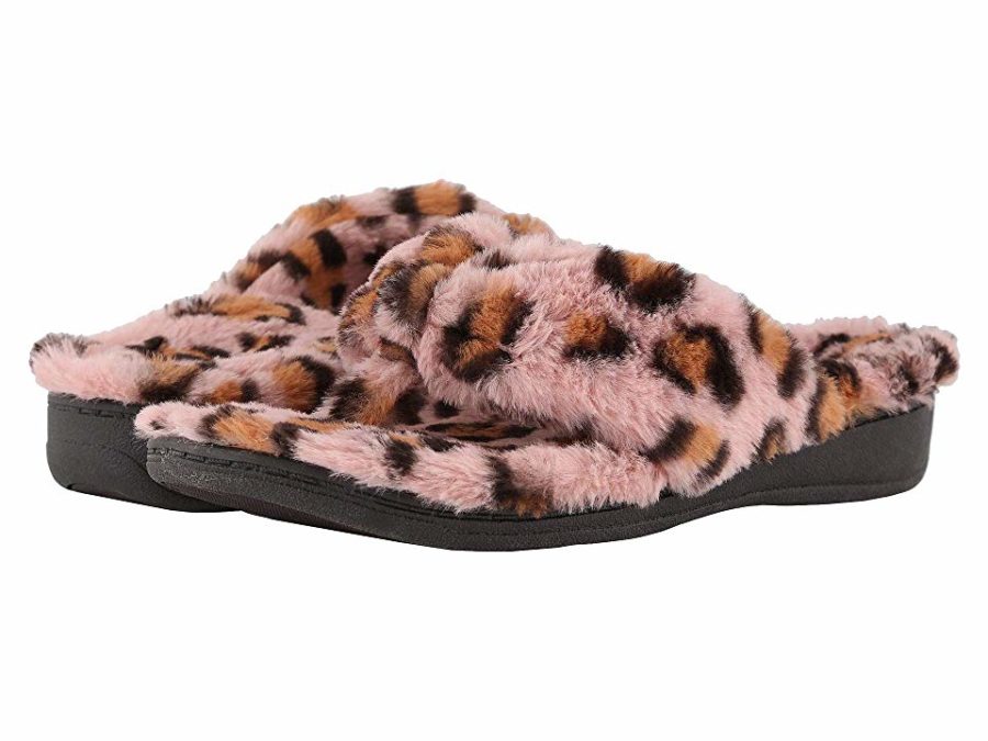 Vionic Leopard VIONIC Gracie Leopard (Pink Leopard) Women’s Slippers - Slippers.com ...